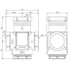 AFRISO Zawór temperaturowy ATV 553 DN32 Rp1 1/4" kvs 9 45°C 1655310